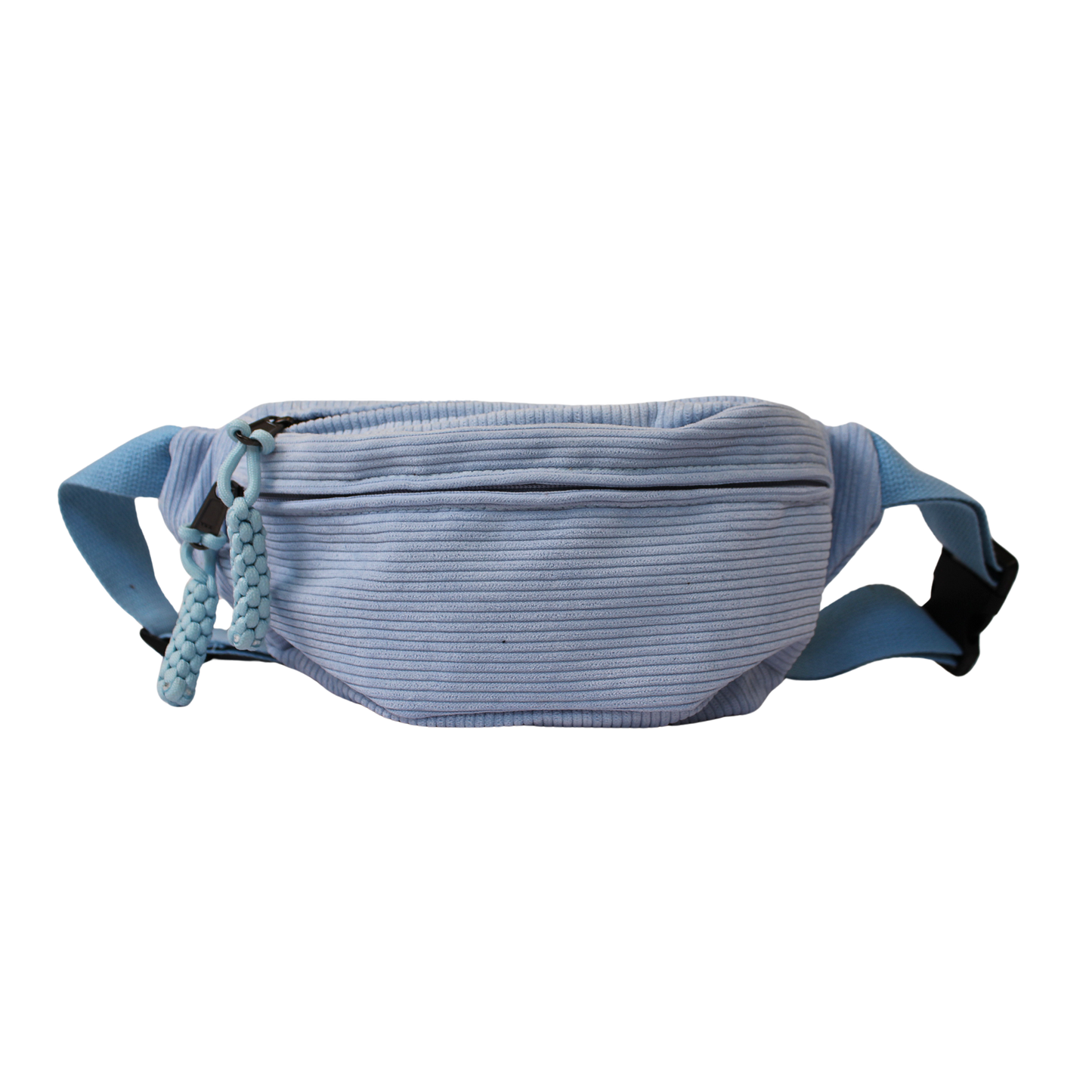 Icy Blue Corduroy Fanny Pack