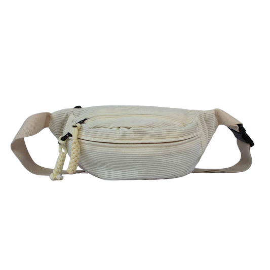 Cream Corduroy Fanny Pack